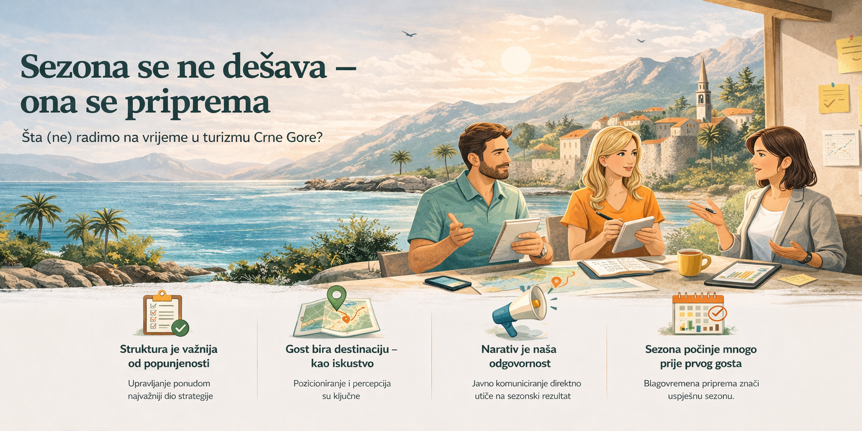 Sezona pripreme za turizam Crne Gore